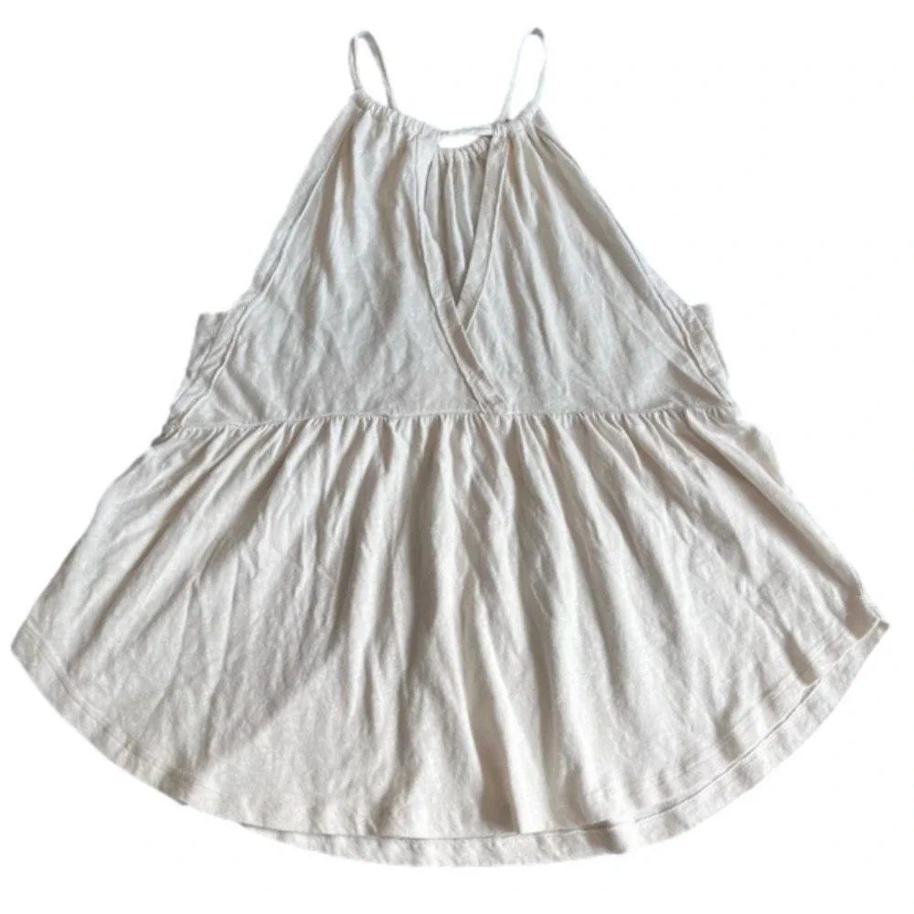 American Eagle Sleeveless Keyhole Chic Tank Top Womens Beige Size XS